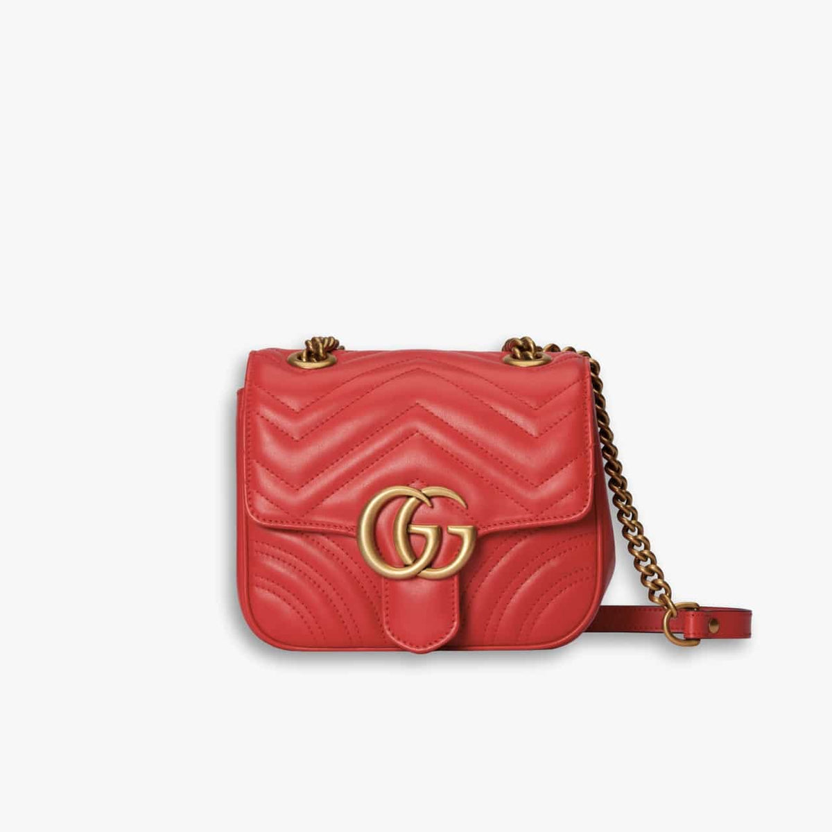 Gucci Marmont Mini Bag Red 18cm 739682 AABZC 6832