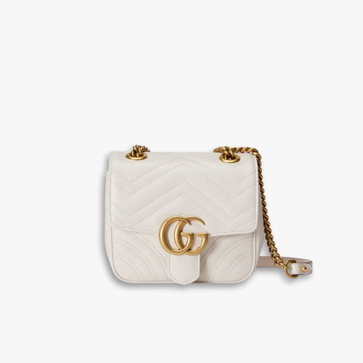 Gucci Marmont Mini Bag White 18cm 739682 AABZC 9022