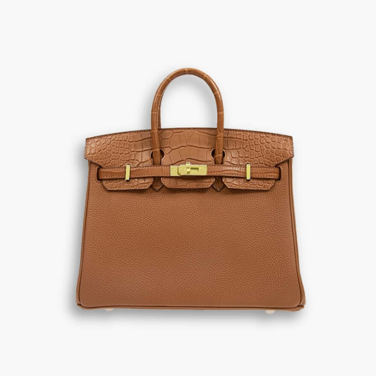Hermes Birkin Touch Togo Handbag Brown 25cm