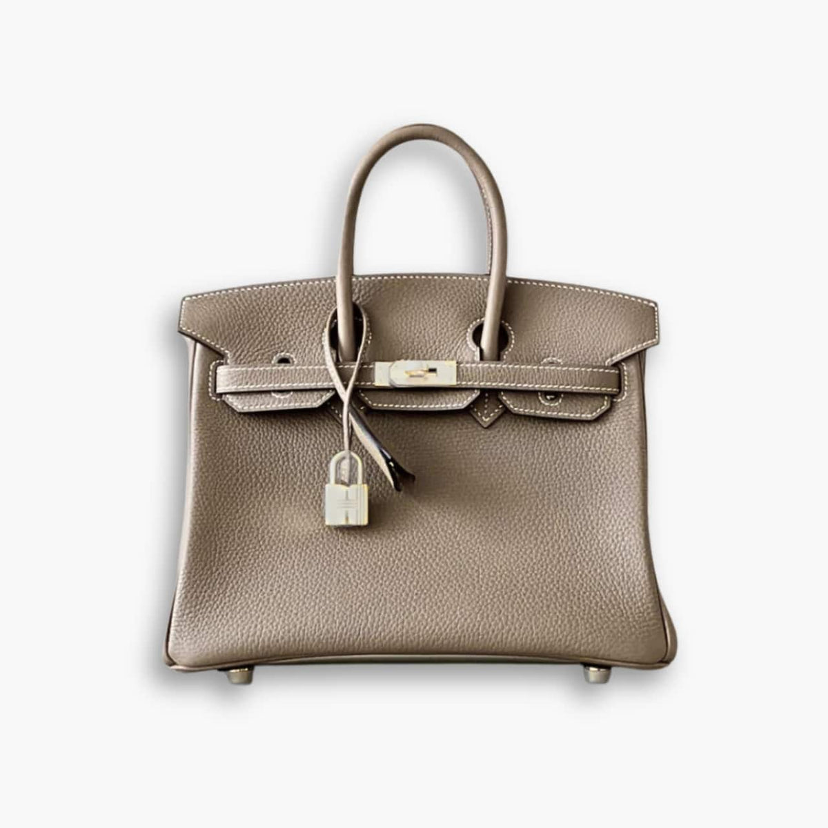 Hermes Birkin Togo Silver Hardware Etoupe Grey 25cm