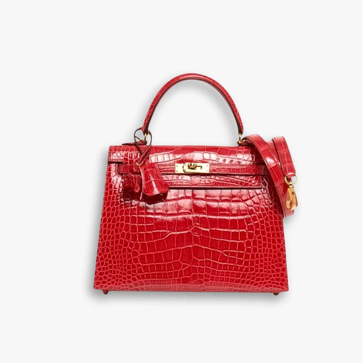 Hermès Kelly 25 Alligator Red 25cm