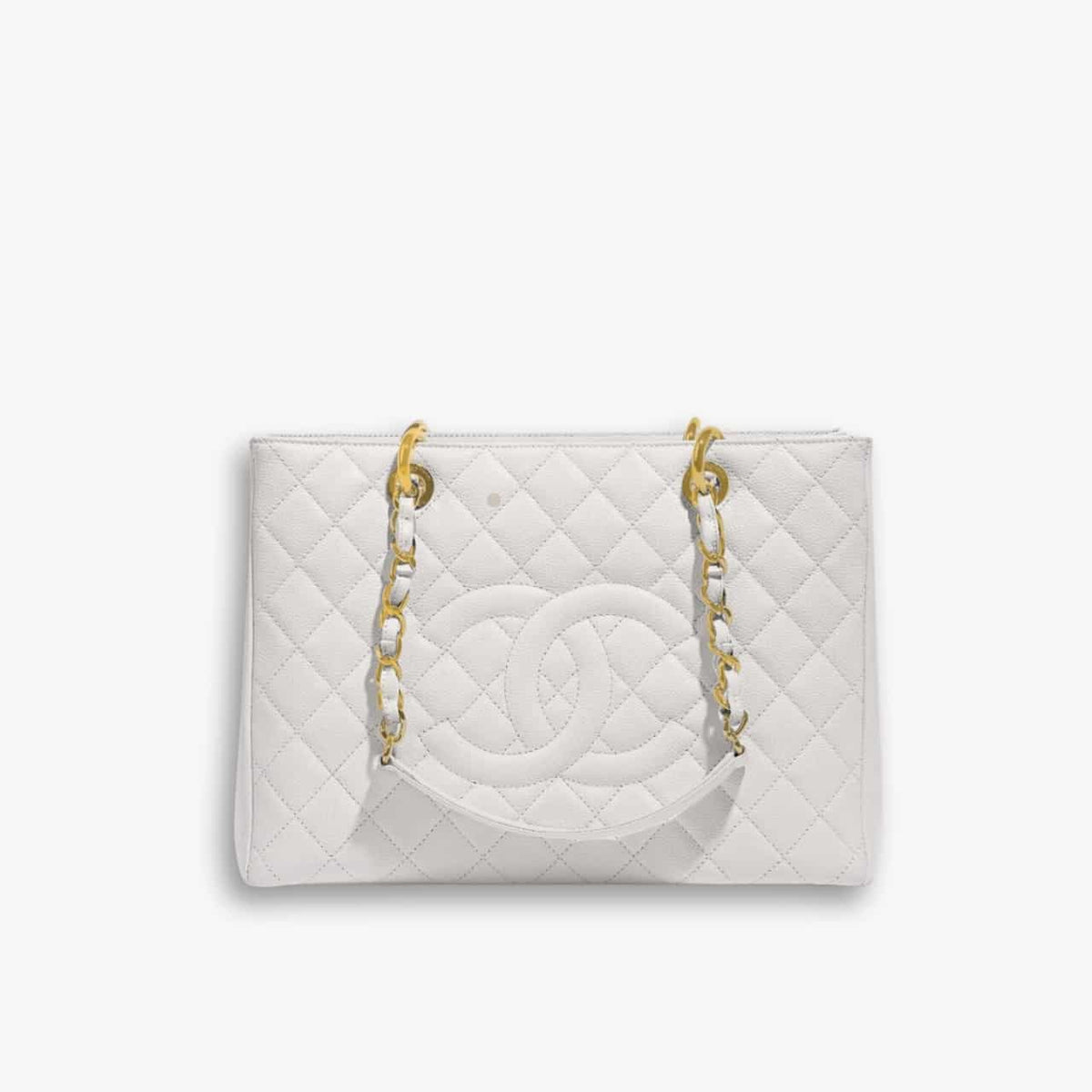 Chanel Bolsa Grand Tote Bag White 33cm