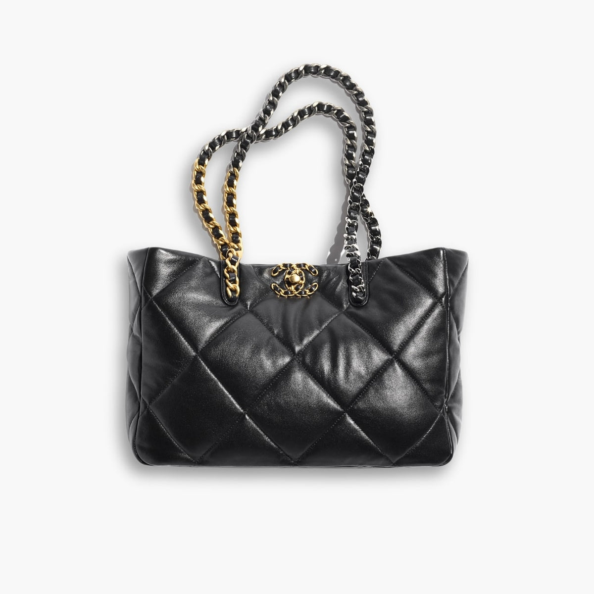 Chanel 19 East West Shopping Bag Black 36cm