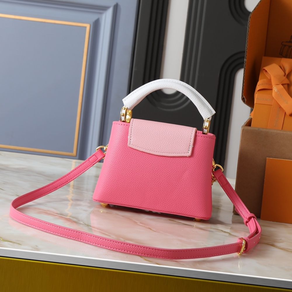 Louis Vuitton Capucines Mini Rose Chamallow Pink 21cm M22375
