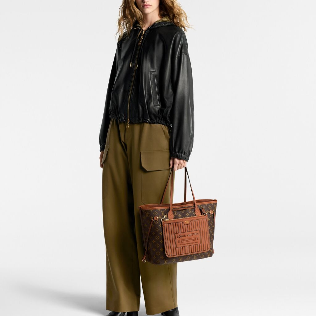 Mirror Quality – Louis Vuitton Neverfull Inside Out MM Tan 31Cm M12061