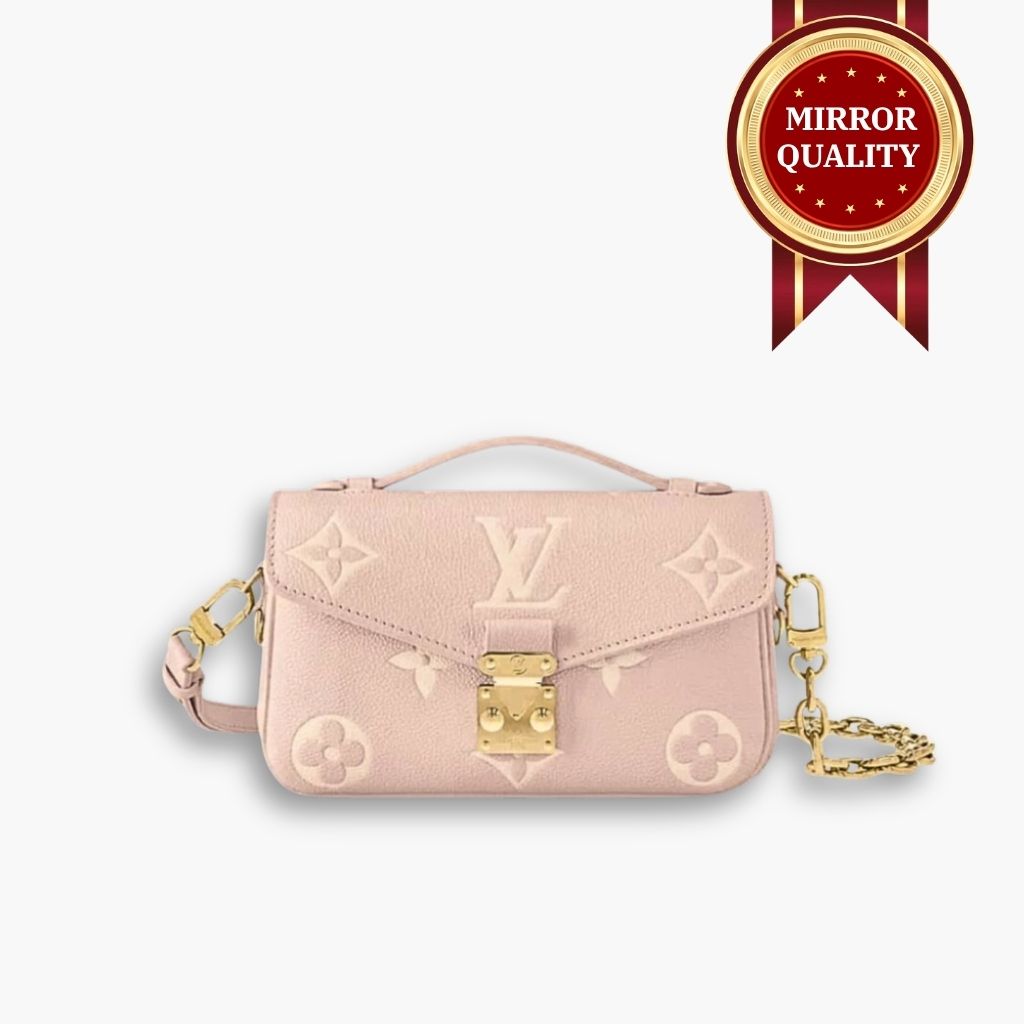 Mirror Quality – Louis Vuitton Pochette Métis East West Pink 21Cm M14208