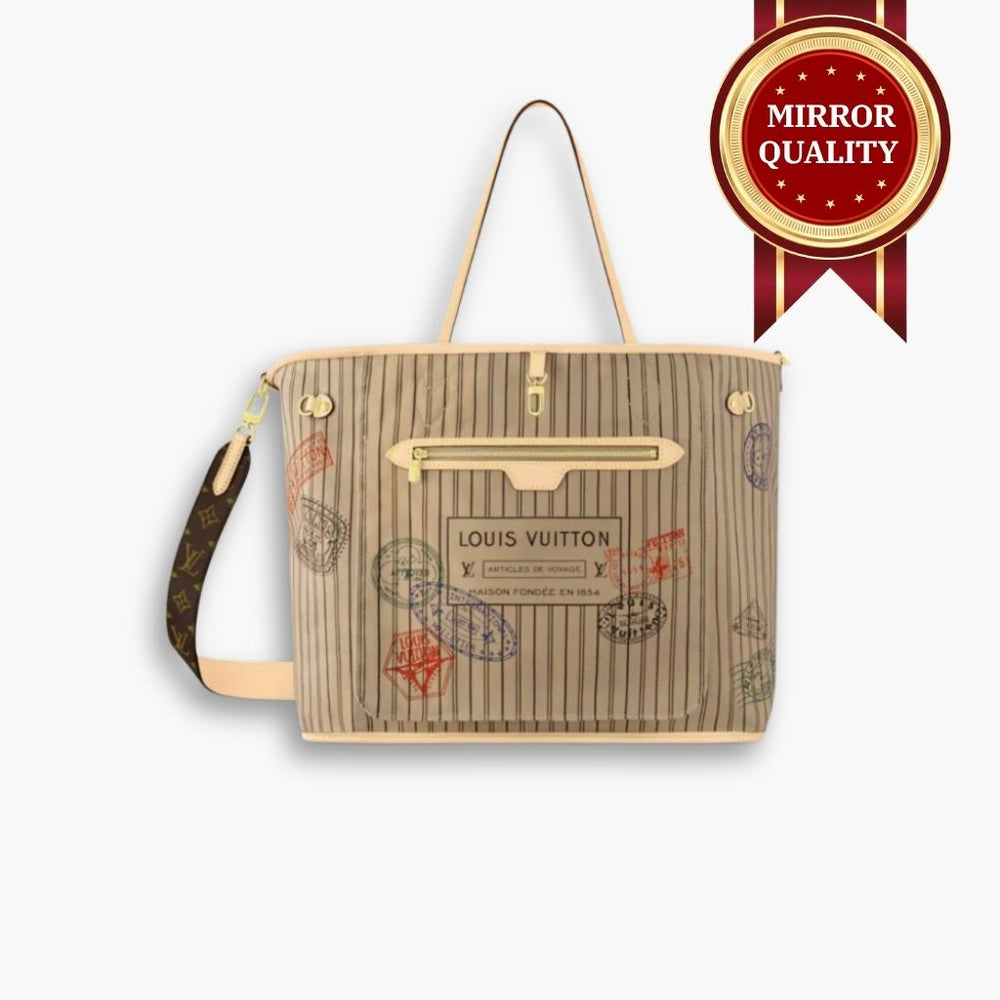 Mirror Quality – Louis Vuitton Neverfull Bandoulière Inside Out GM Bag Beige 39Cm M11948