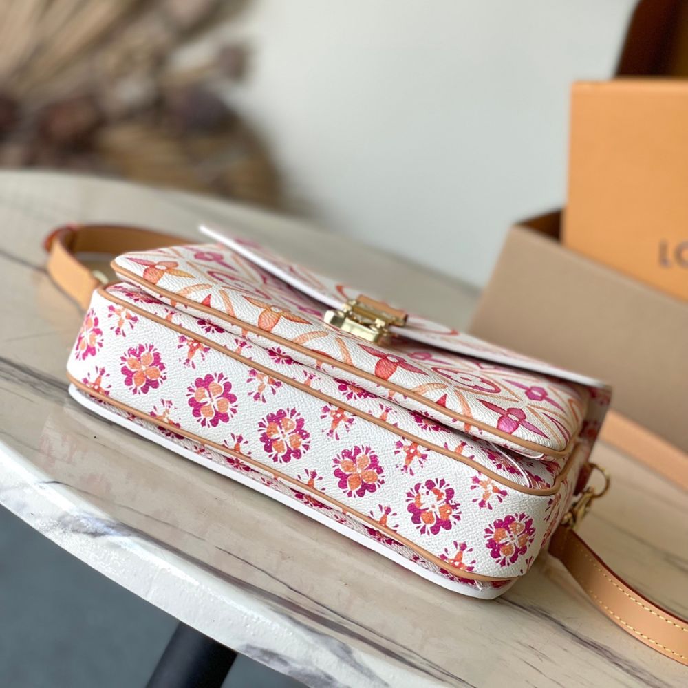 Mirror Quality – Louis Vuitton Pochette Metis Bag Monogram Tiles Coral 25Cm M11461