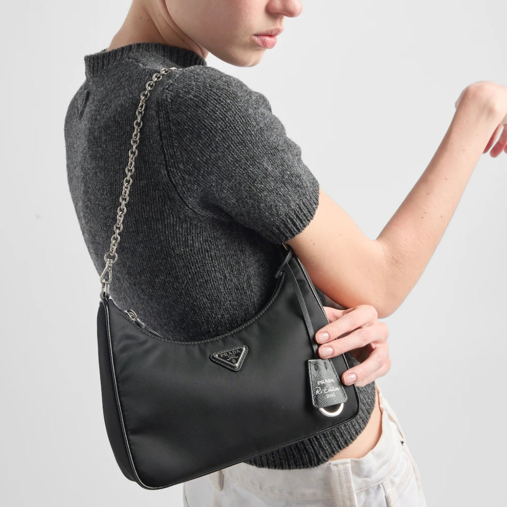 Prada Re Edition 2005 Re Nylon Bag Black 26cm