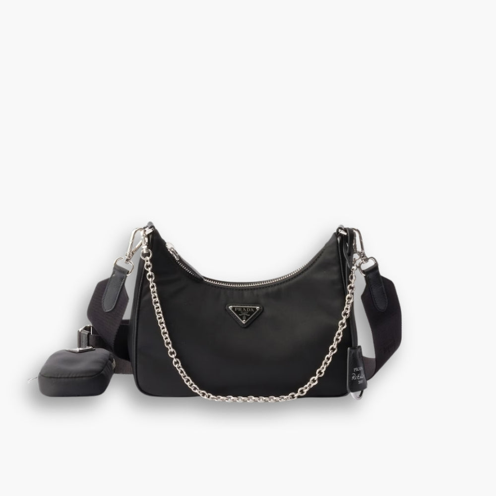 Prada Re Edition 2005 Re Nylon Bag Black 26cm