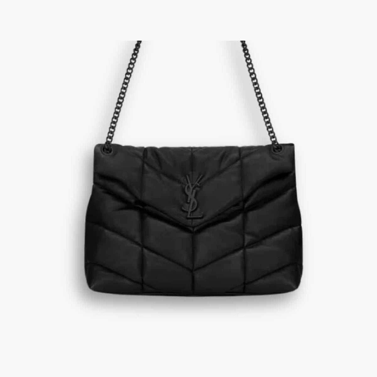 Saint Laurent Puffer Medium Black 35Cm 5774751el081000