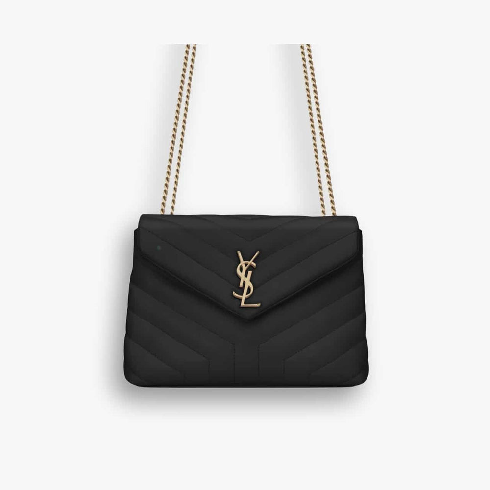 Saint Laurent Loulou Medium Black 32cm 574946dv7271000