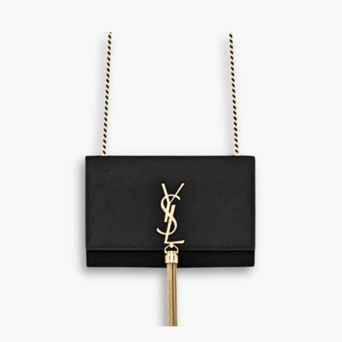 Saint Laurent Kate Small In Grain De Poudre Black 20Cm