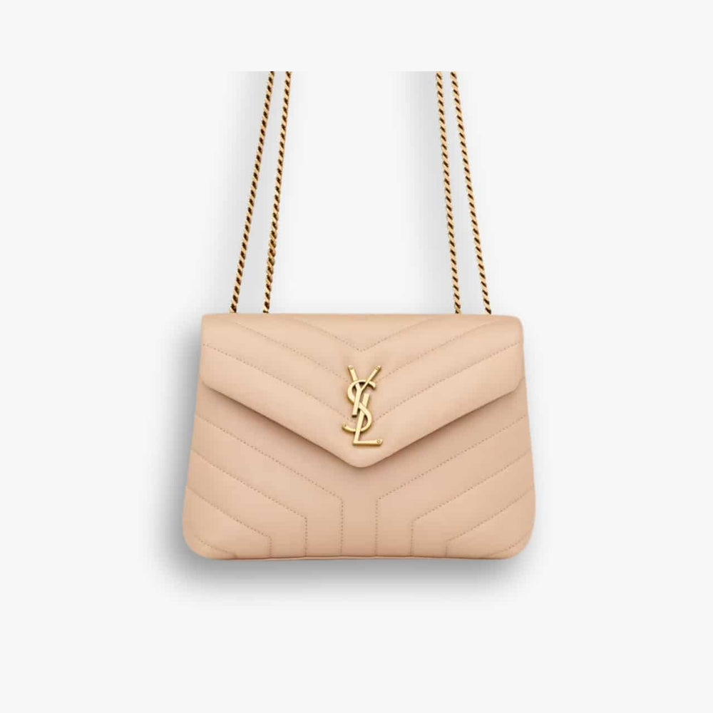 Saint Laurent Loulou Small Dark Beige 25cm