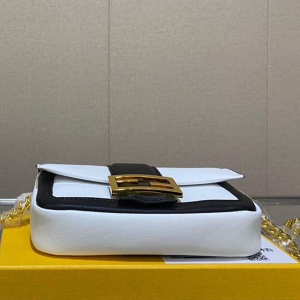 Fendi Baguette Mini Bag White 19cm