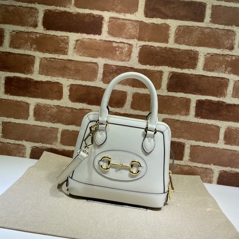 Gucci Horsebit 1955 Bag White 20cm