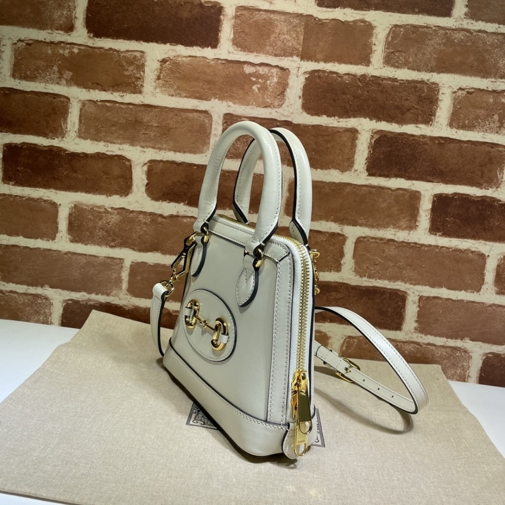 Gucci Horsebit 1955 Bag White 20cm