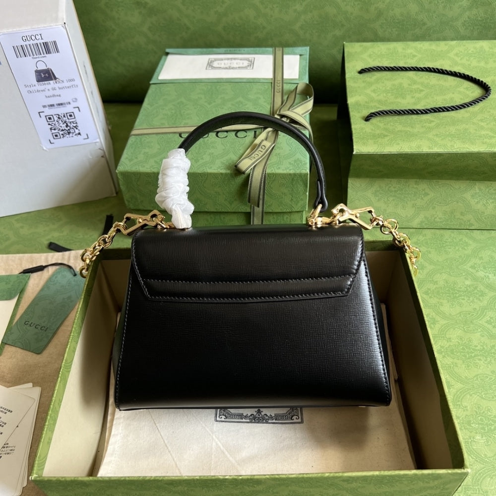 Gucci Horsebit 1955 Bag 22cm Black 703848 AAA7G 1000