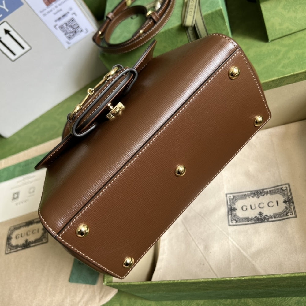 Gucci Horsebit 1955 Bag 22cm Brown 703848 AAA7G 2361