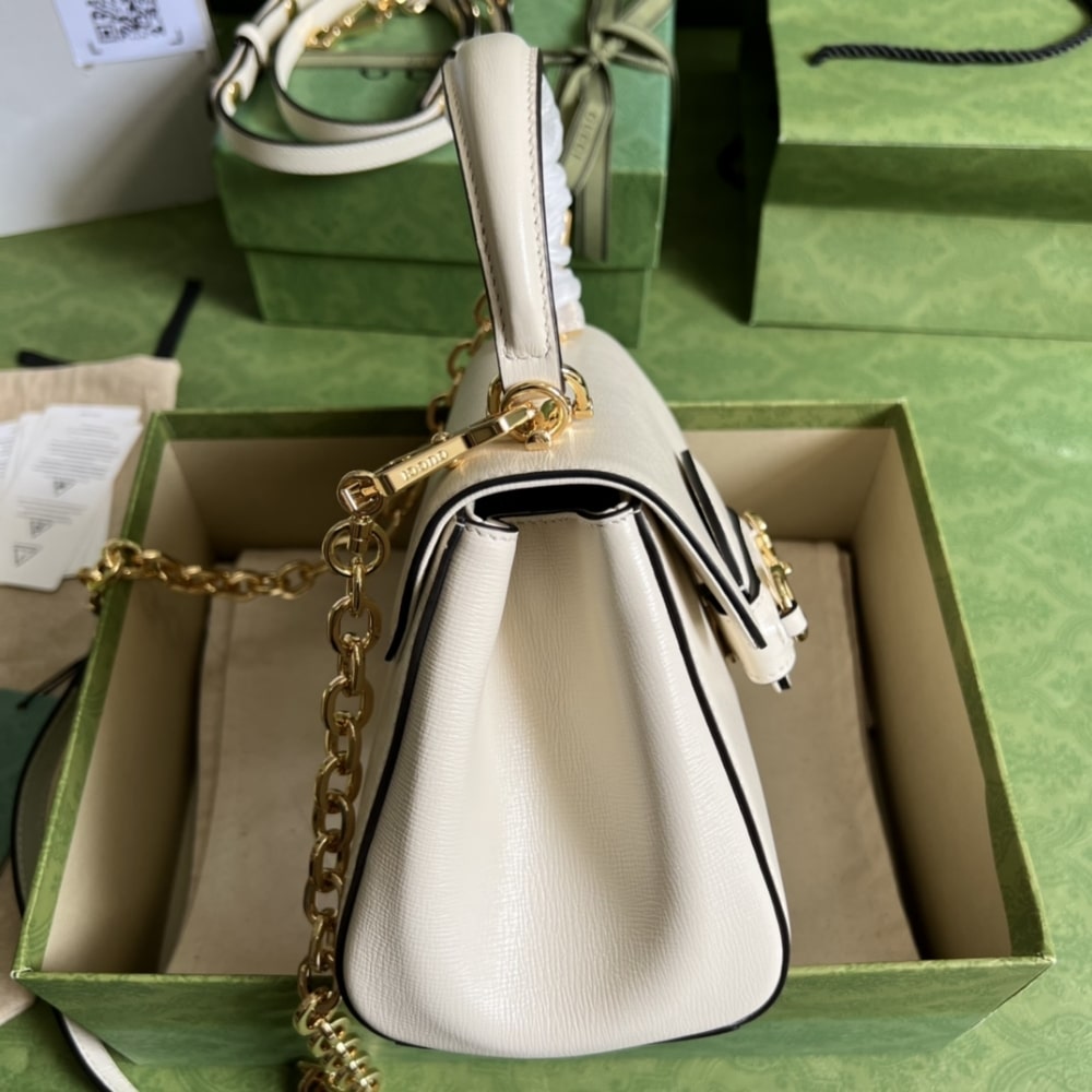 Gucci Horsebit 1955 Bag 22cm White ‎703848 AAA7G 9022