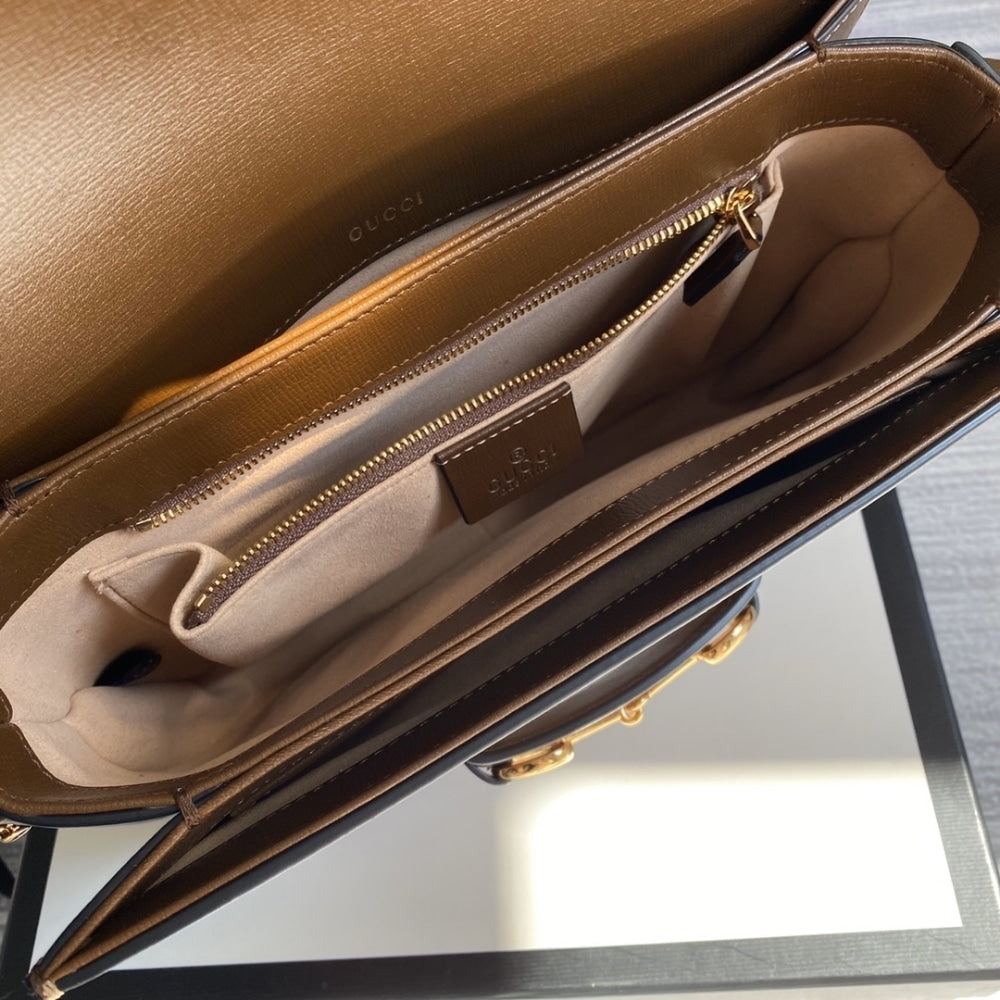 Gucci Horsebit 1955 Bag Brown 25cm 602204 1DB0G 2361