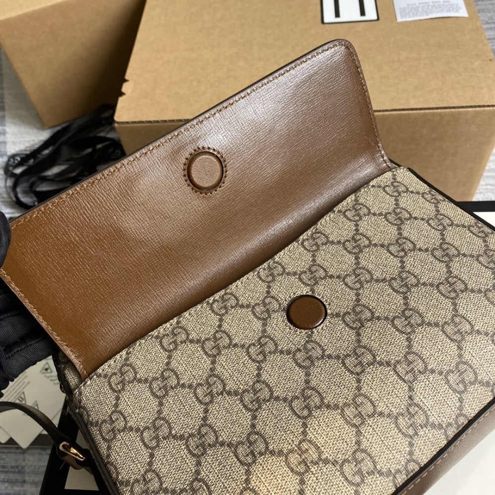 Gucci Horsebit 1955 Bag Brown 22.5cm 645454 92TCG 8563