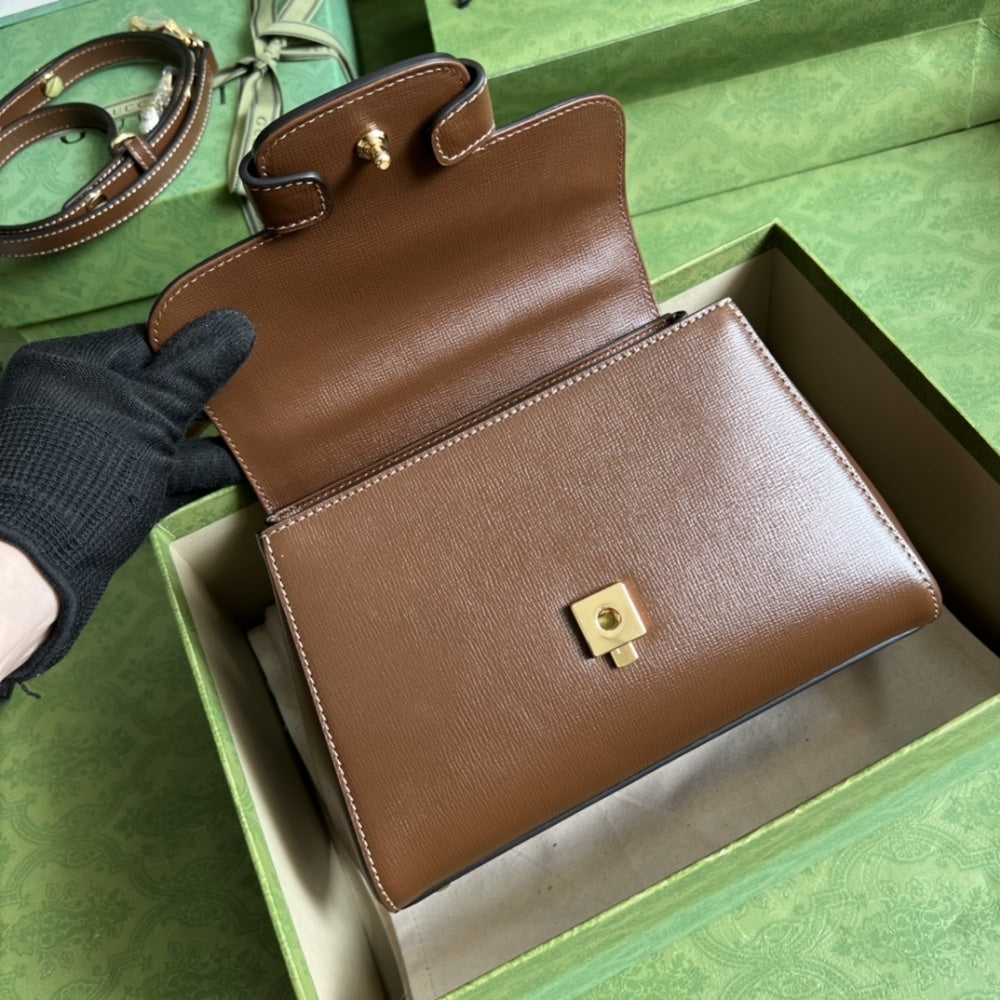 Gucci Horsebit 1955 Bag 22cm Brown 703848 AAA7G 2361