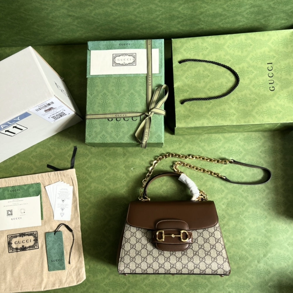 Gucci Horsebit 1955 Bag Ebony Brown 29cm 702049 9AAAJ 8563