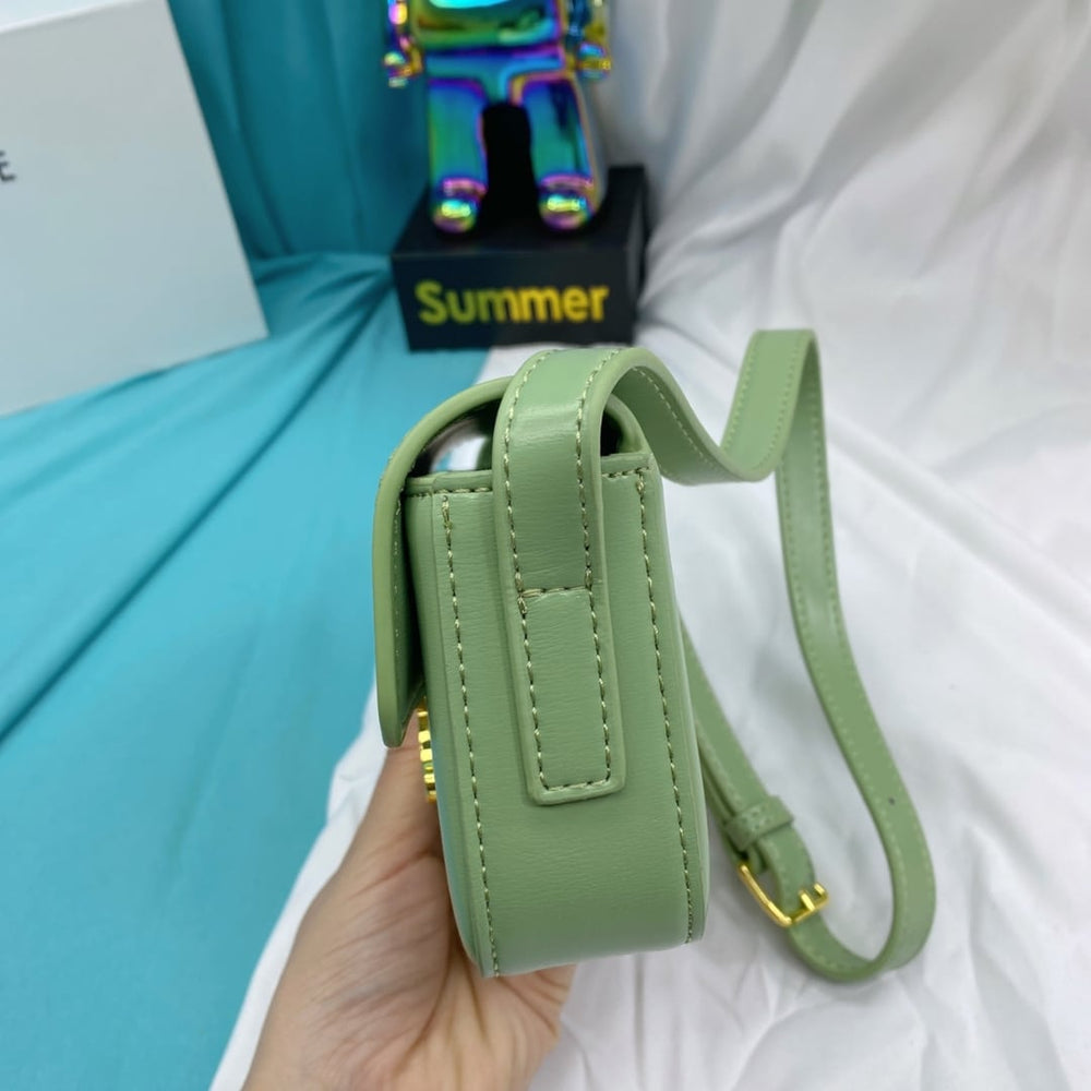 Celine Triomphe Shoulder Bag In Green 20cm 194143BF4 31LA