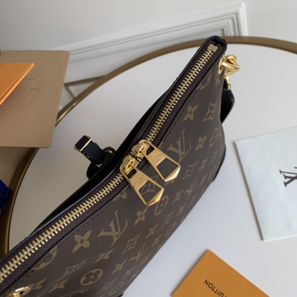 Louis Vuitton Monogram Odéon PM Bags Black 28cm M45353