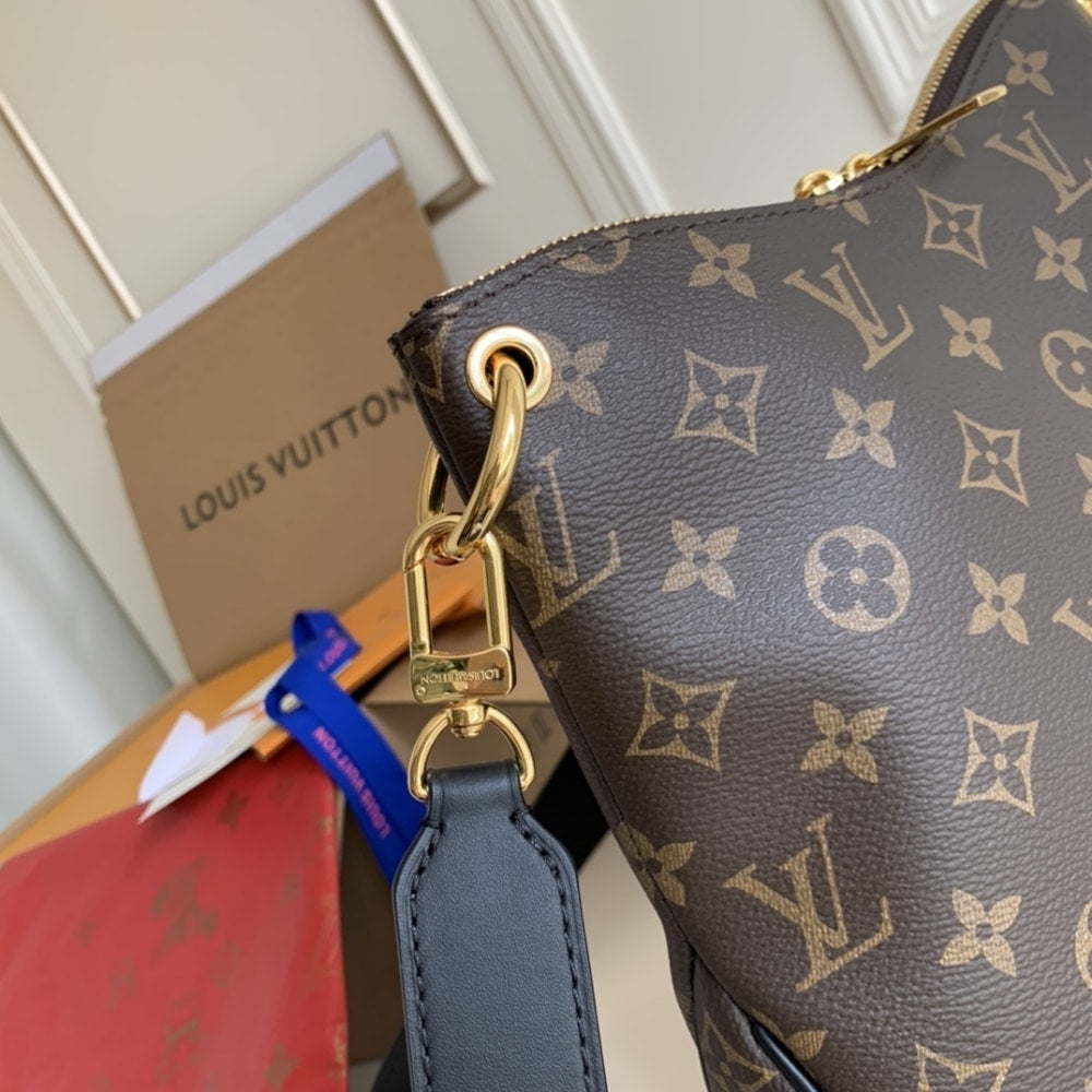 Louis Vuitton Monogram Odéon PM Bags Black 28cm M45353