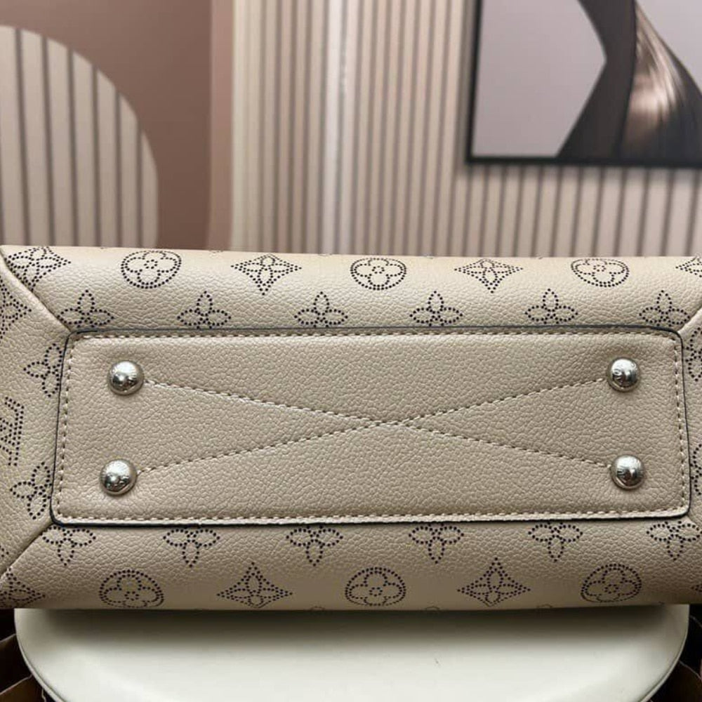 Louis Vuitton Hand It All PM Mahina Leather Galet Grey 29Cm M24255