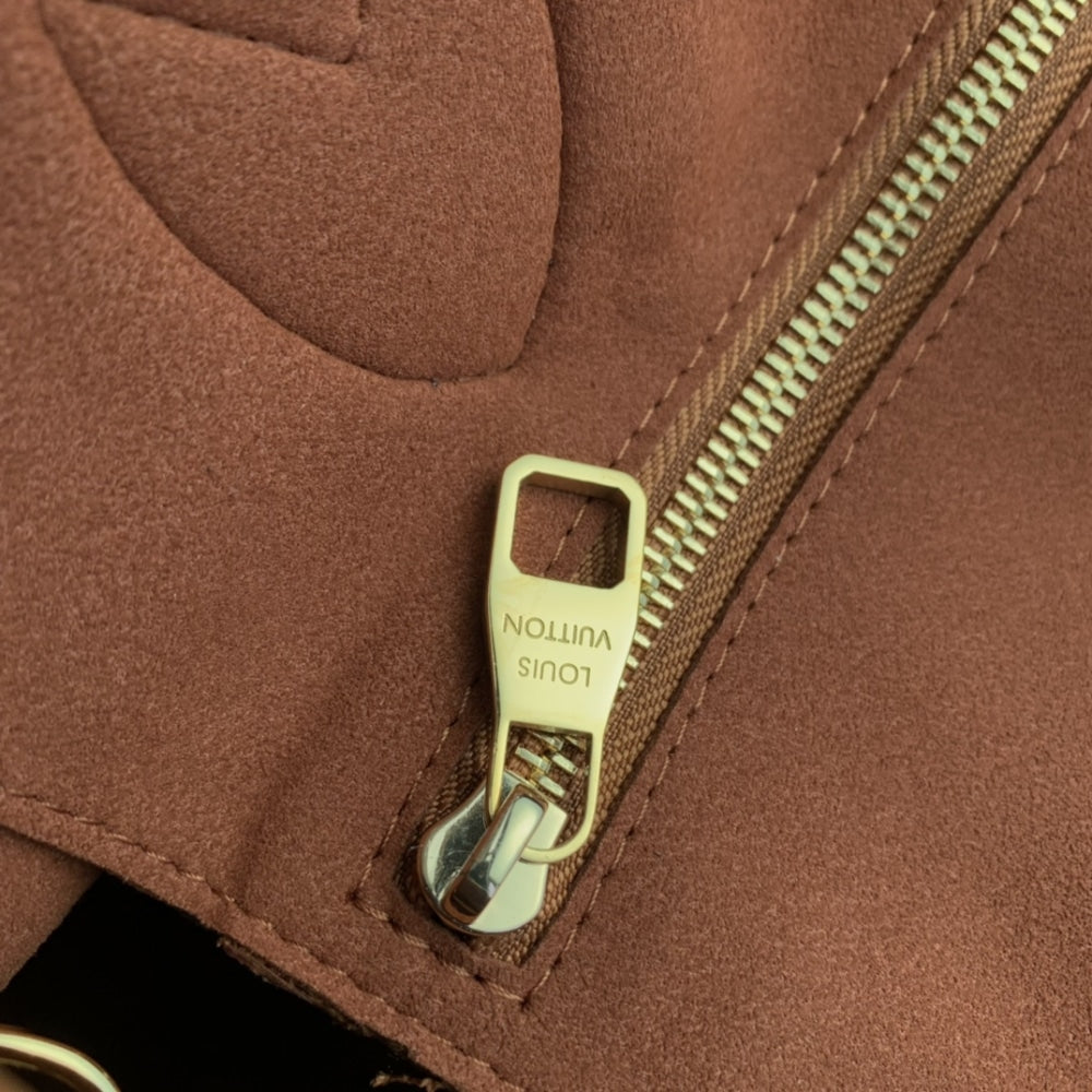 Louis Vuitton Neverfull MM Monogram Empreinte Cognac Brown 32cm M12605