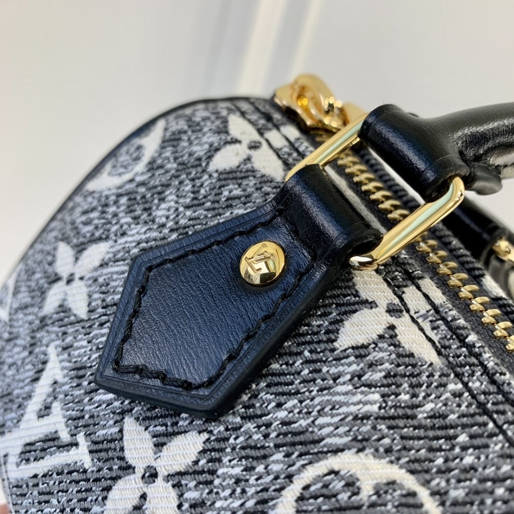 Louis Vuitton Nano Speedy Monogram in Denim 16cm