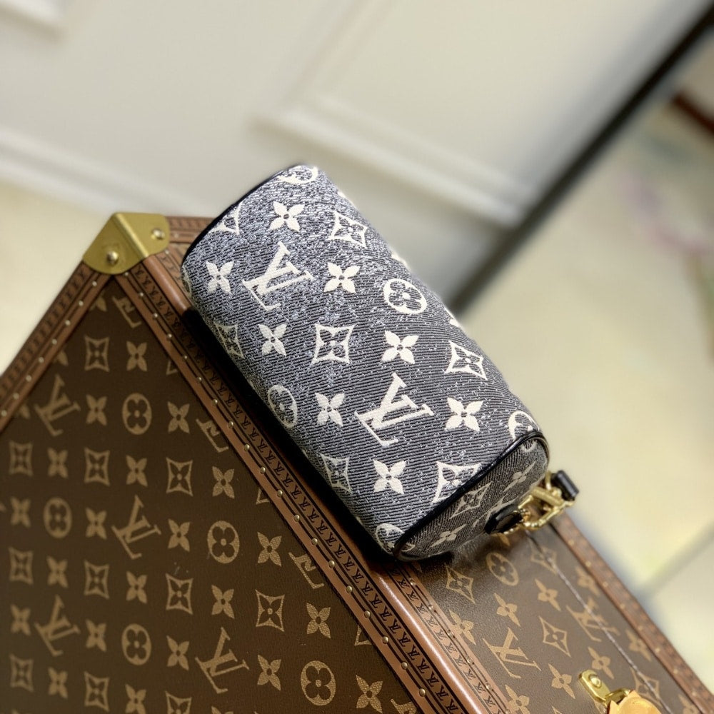 Louis Vuitton Nano Speedy Monogram in Denim 16cm