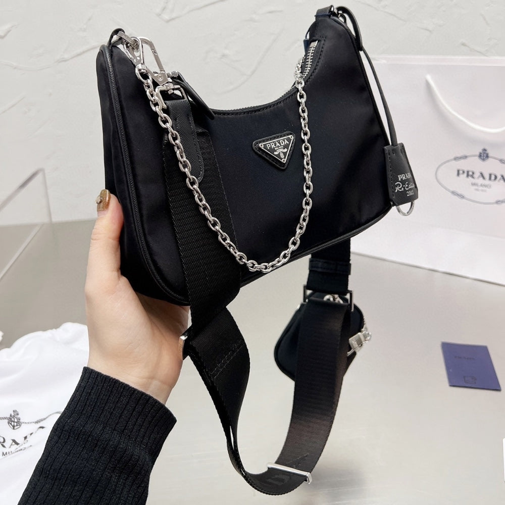 Prada Re Edition 2005 Re Nylon Bag Black 22cm 1BH204 R064 F0002 V V9L