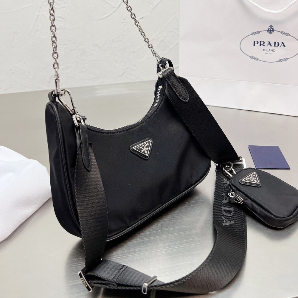 Prada Re Edition 2005 Re Nylon Bag Black 22cm 1BH204 R064 F0002 V V9L