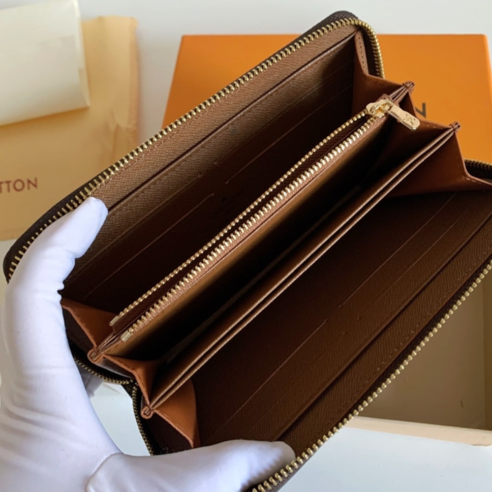 Louis Vuitton Monogram Zippy Long Wallet Brown 19cm M42616