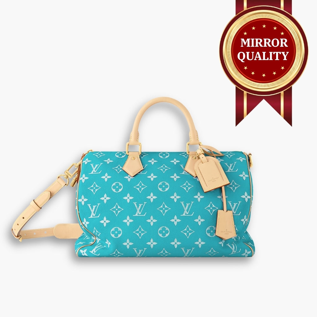 Mirror Quality – Louis Vuitton Speedy P9 Bandoulière 40 Turquoise Blue 40Cm M11564