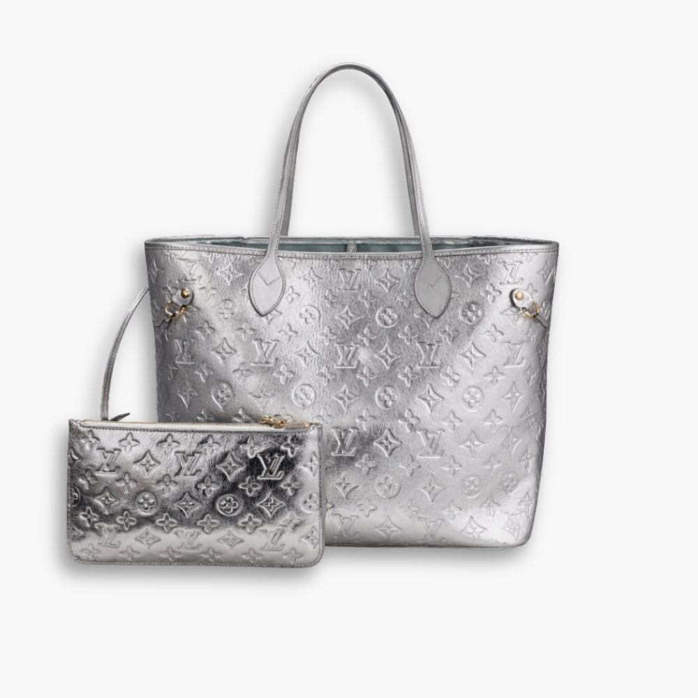 Louis Vuitton Neverfull MM Silver 32Cm