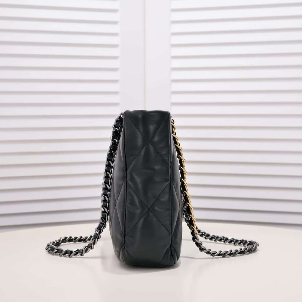 Chanel 19 East West Shopping Bag Black 36cm