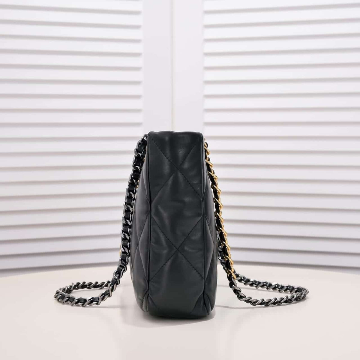 Chanel 19 East West Shopping Bag Black 36cm