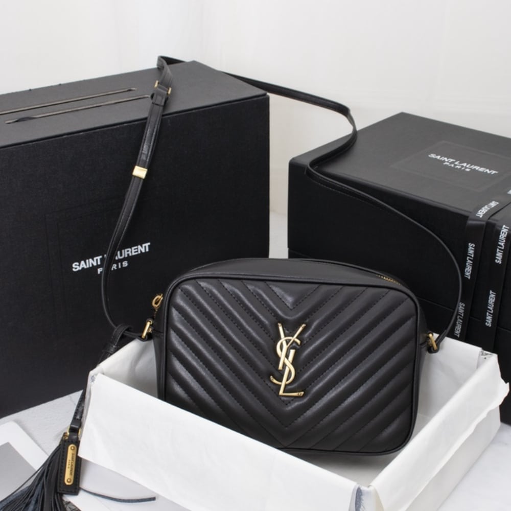 Saint Laurent Lou Camera Bag Black 23cm