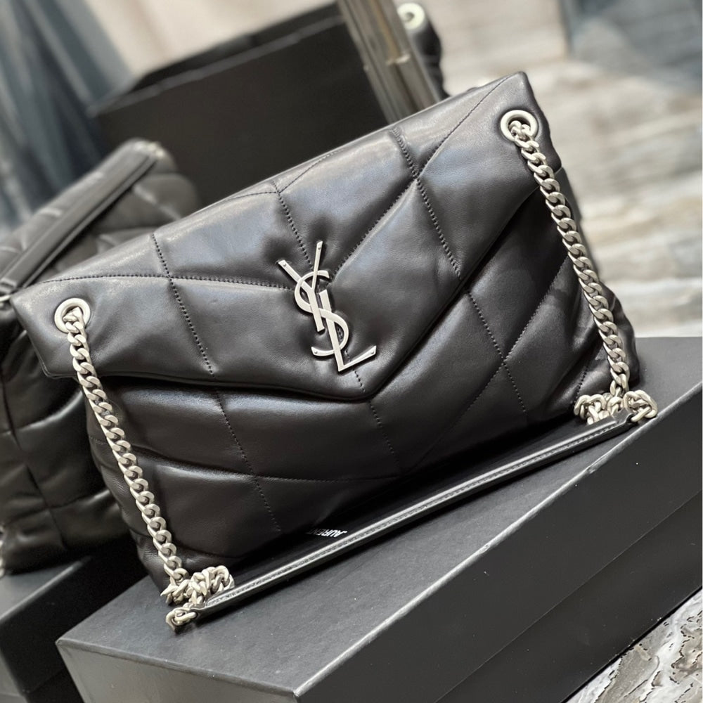 Saint Laurent Puffer Medium Black 35Cm 5774751EL001000