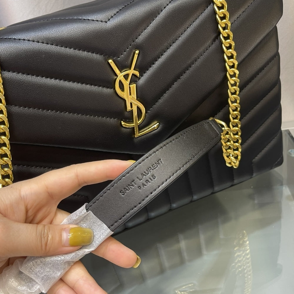 Saint Laurent Loulou Medium Black 32cm 574946dv7271000