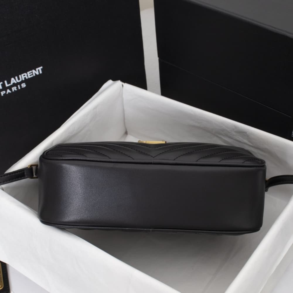 Saint Laurent Lou Camera Bag Black 23cm