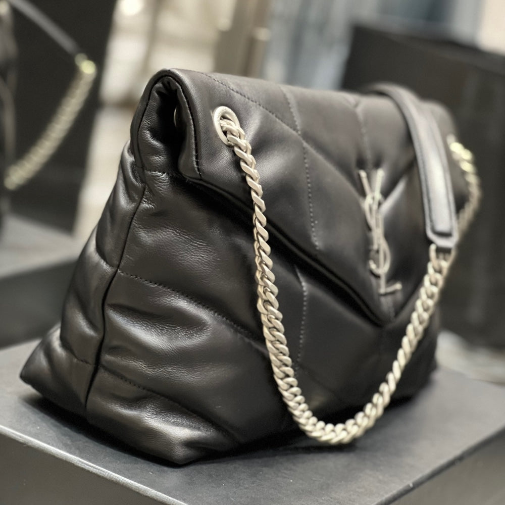 Saint Laurent Puffer Medium Black 35Cm 5774751EL001000
