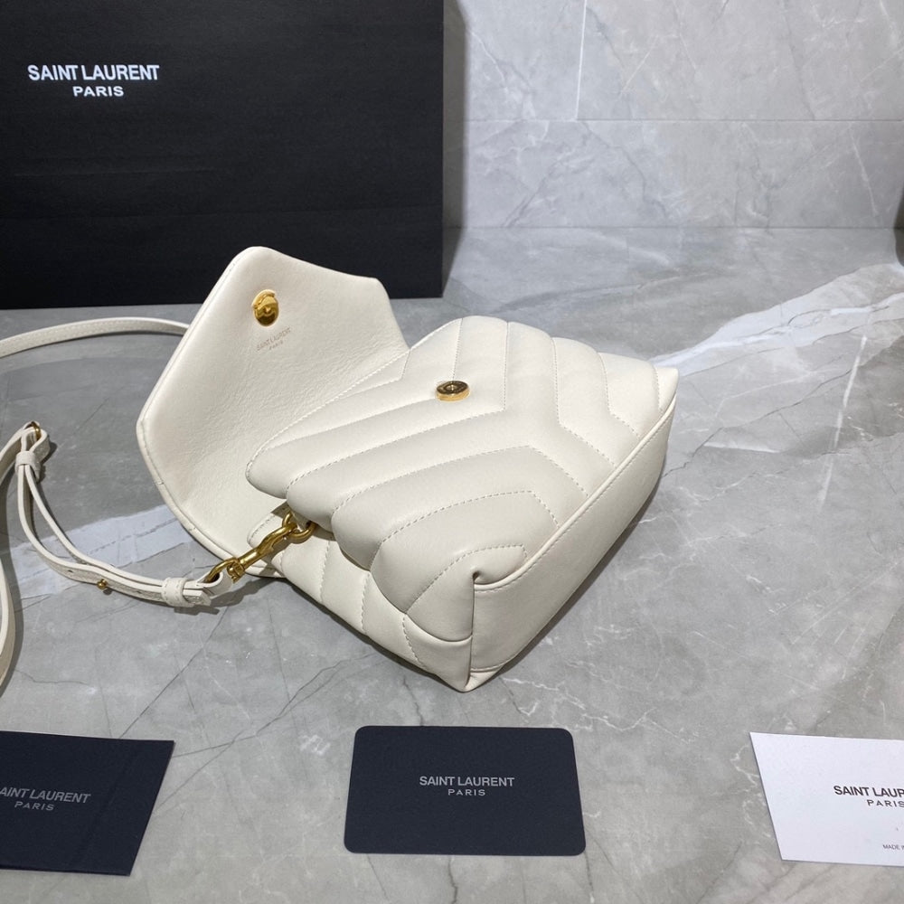 Saint Laurent Toy Loulou White 20cm 678401dv7079207