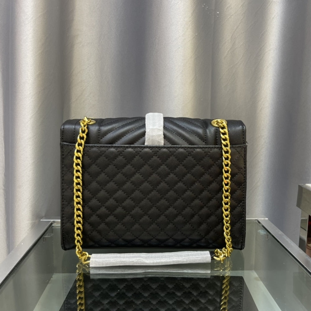 Saint Laurent Envelope Medium Black 24Cm