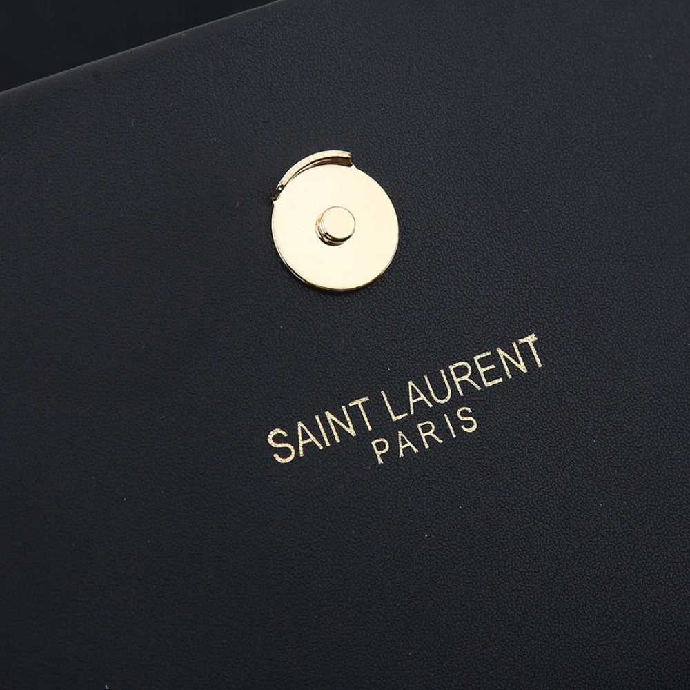 Saint Laurent Kate Small In Grain De Poudre Black 20Cm